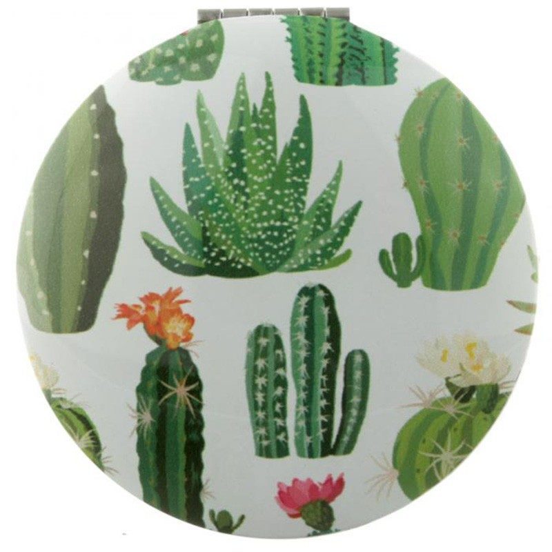 Specchietto da borsa tondo Puckator Cactus