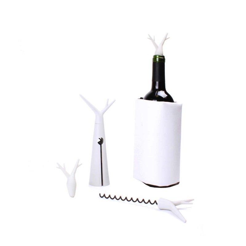 Set vino refrigeratore cavatappi e 2 tappi Koala Kit Forest