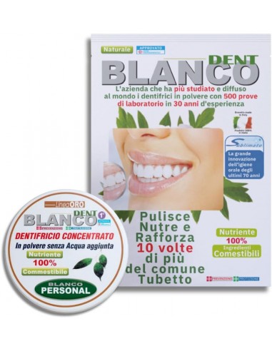 Dentifricio in polvere naturale con vasetto Blancodent