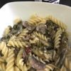 Fusilli carciofi, funghi, formaggi e noci