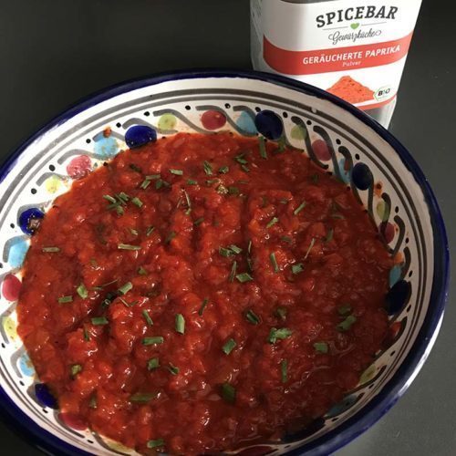 Salsa ai peperoni e paprika affumicata