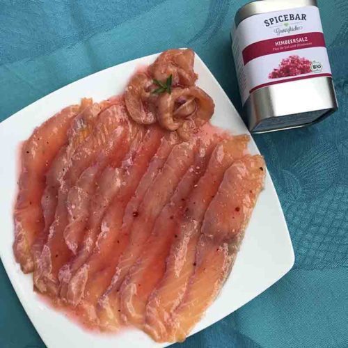 Salmone con sale ai lamponi di Spicebar