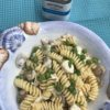 Fusilli con vongole ombrina piselli e sale del Kalahari di Spicebar