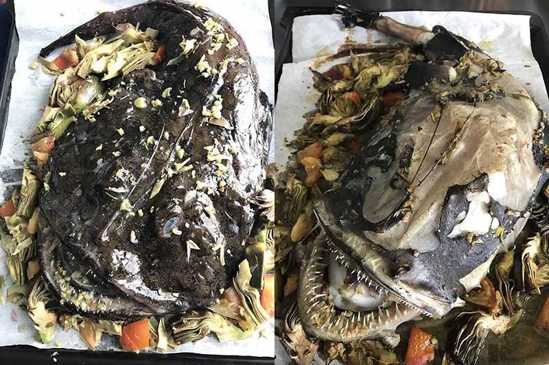 Rana pescatrice con carciofi ai profumi liguri