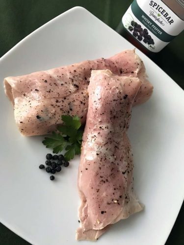 Involtini di prosciutto a sorpresa con pepe al whisky di Spicebar