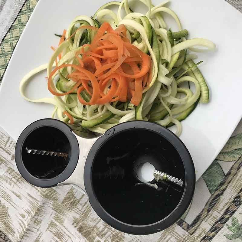 Spaghetti di verdure con Spiral Cutter Microplane