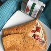 Tortillas speziate con prosciutto arrosto e brie