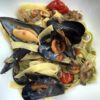 Tagliatelle cozze e melanzane