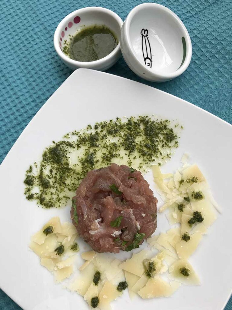 Salsa di rucola nei boletti Belin