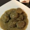 Polpette con salsa ai funghi