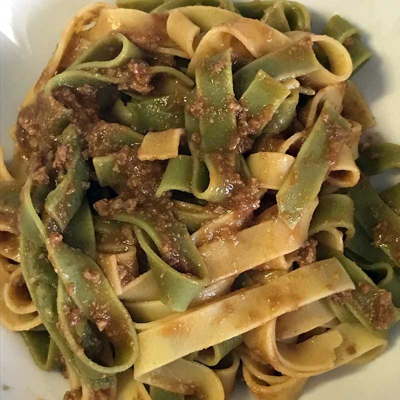 Tagliatelle al ragù di carne