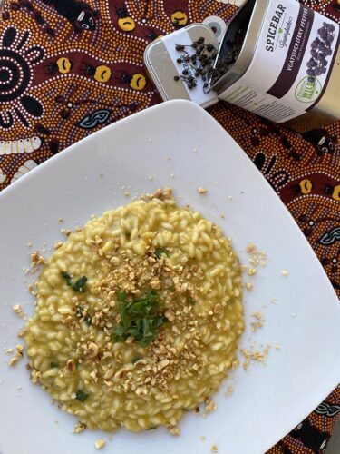 Risotto con zucca taleggio e cipolla egiziana