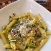 Pasta pancetta e zucchine con zafferano