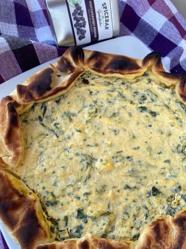 Torta di zucca e borragine