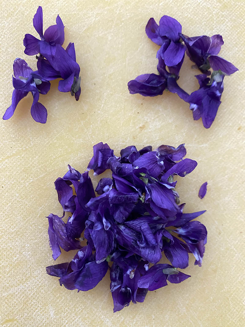 Violette pronte per il risotto