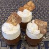 Budino al cioccolato con panna