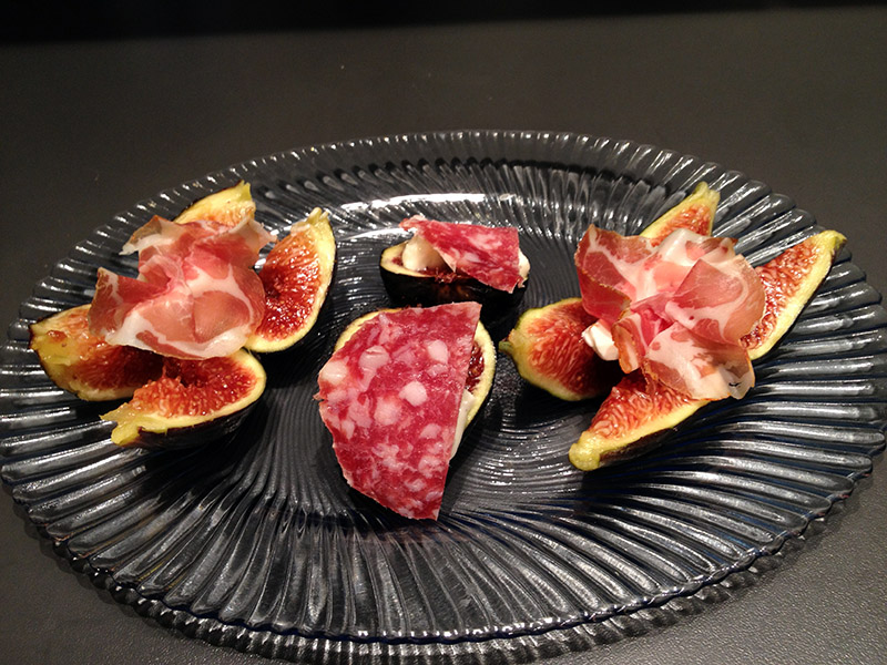 Fichi con coppa salame felino e crescenza