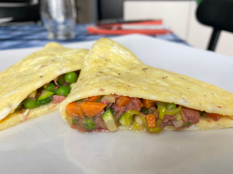 Omelette primavera