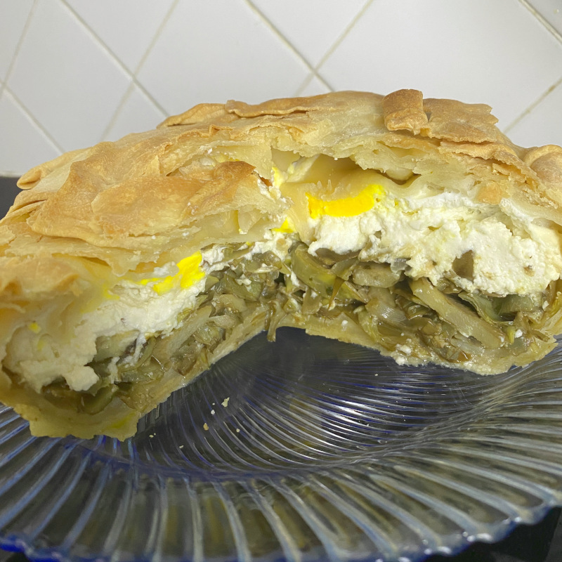 Torta pasqualina di carciofi