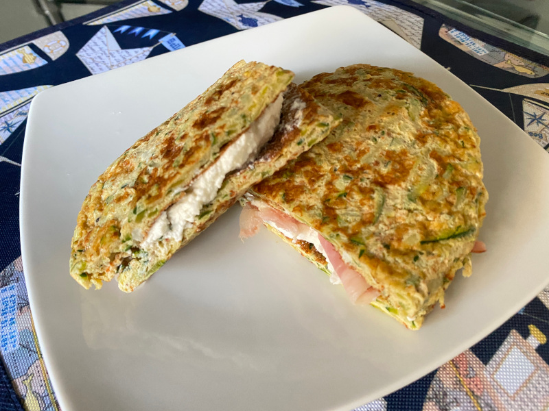 Tramezzini di frittata alle zucchine