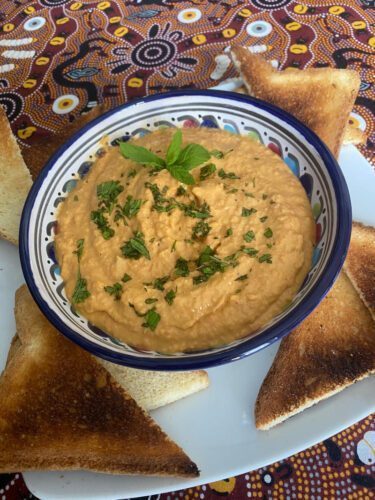 Hummus di ceci e peperone